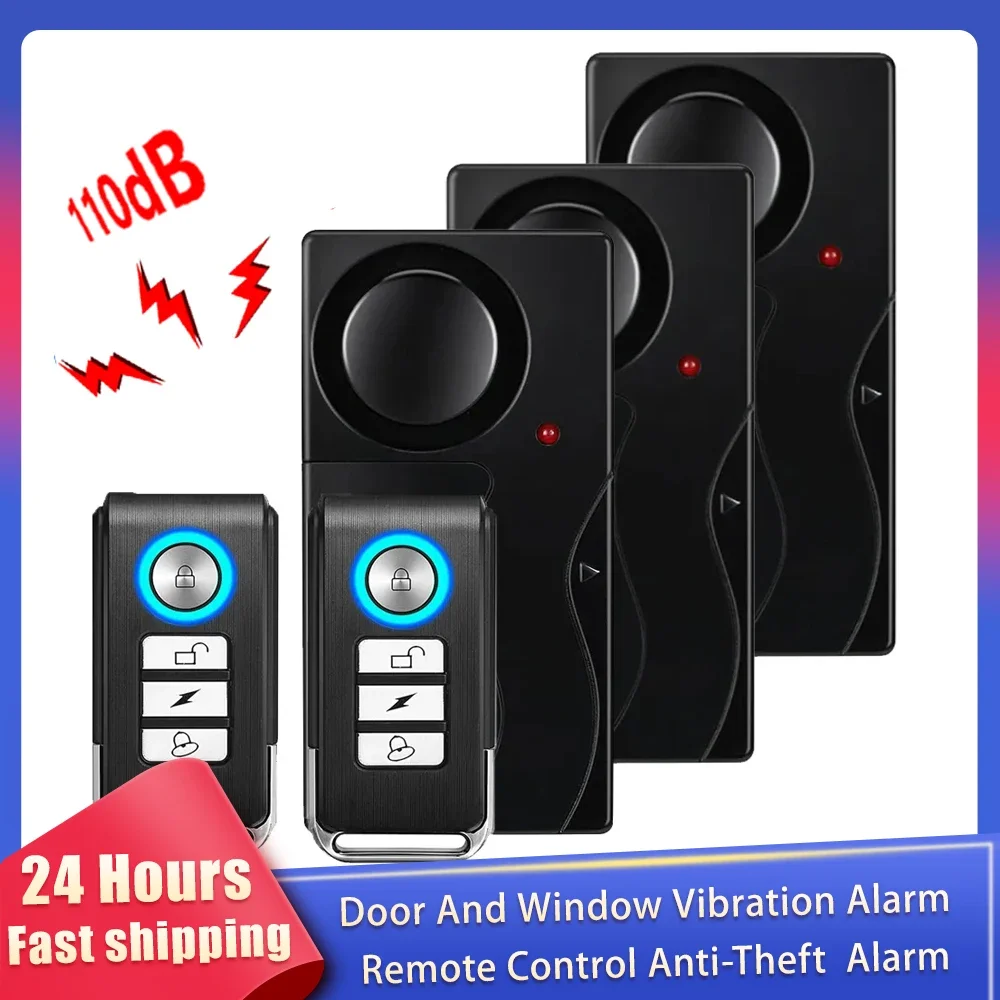 Home Security Battery - Neue 110dB Tür Und Fenster Vibration