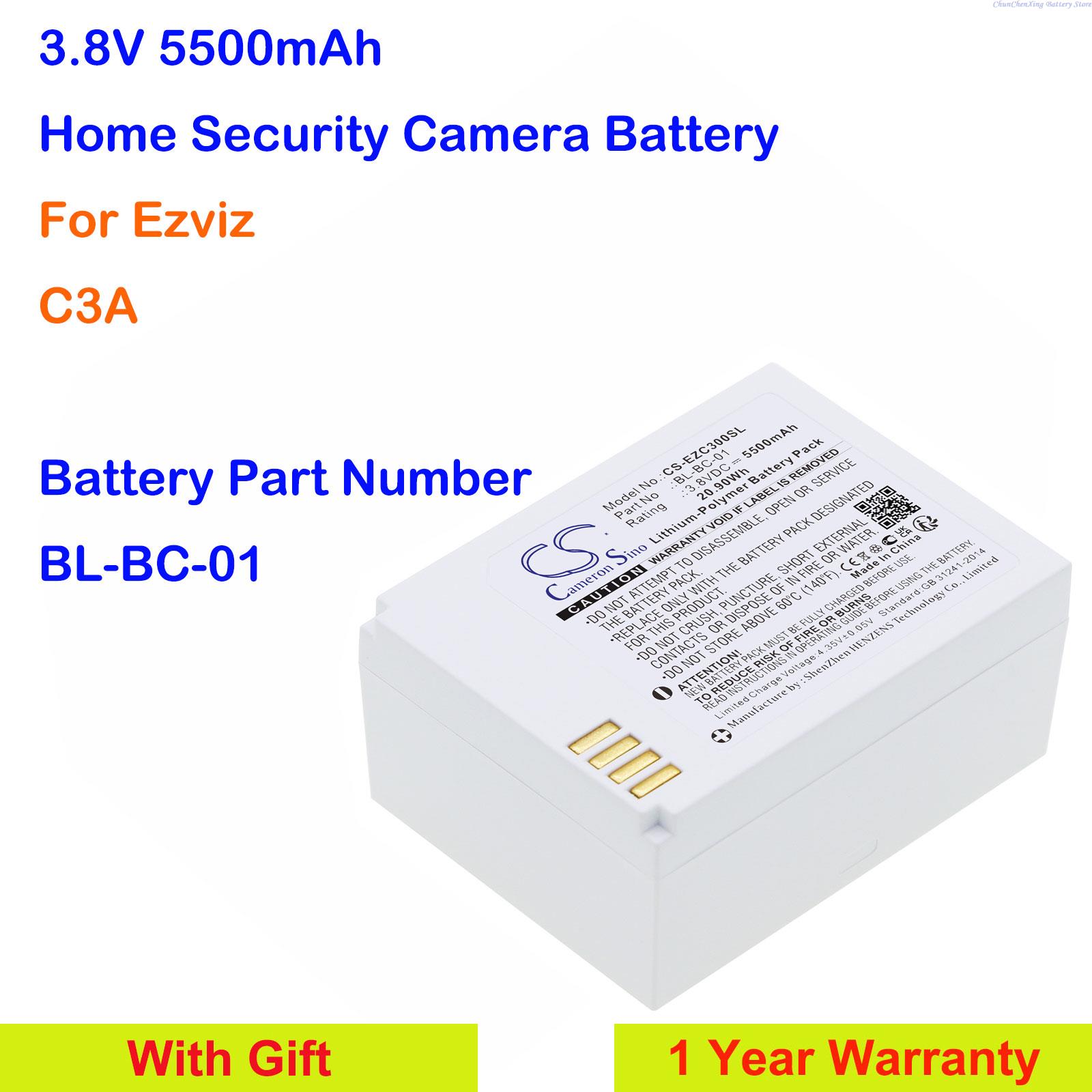Home Security Battery Replacement - Cameron Sino 3,8 V 5500 mAh