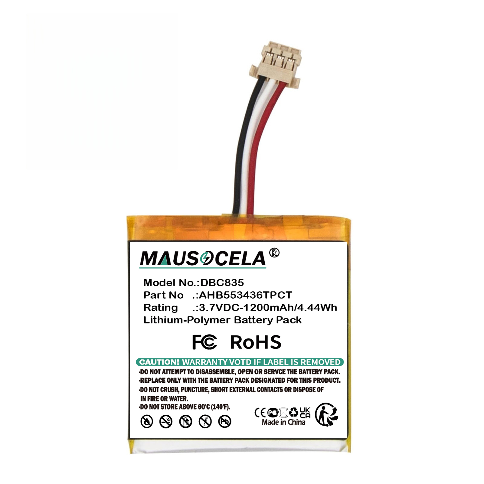 Home Security Battery Replacement - Ersatzakku für Heimüberwachungskameras für ADT:AHB553436TPCT, kabellose