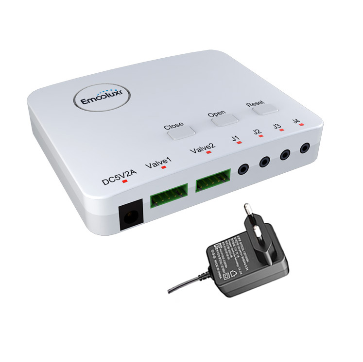 Home Security Battery - Wasserleckdetektor, Batterien und 5V EU-Stecker mit