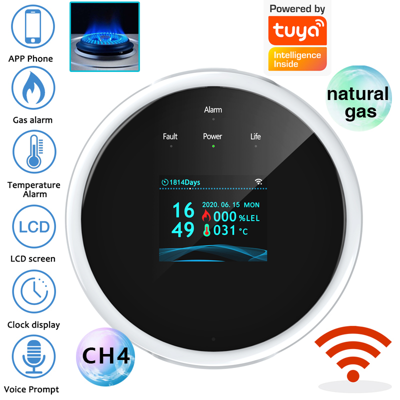 Home Security Monitoring - 2,4G WiFi Gasalarm-Sensor, Detektor für brennbare