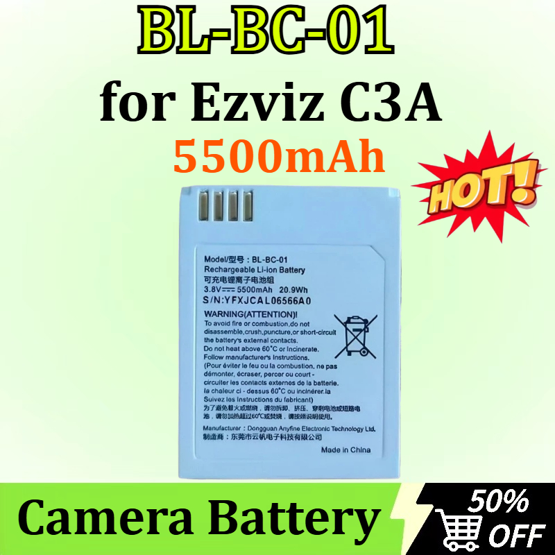 Home Security Battery Replacement - Neuer BL-BC-01 3,8 V 5500 mAh
