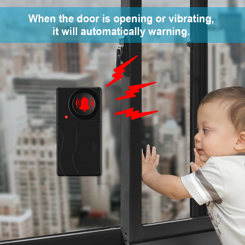Neue 110dB Tür Und Fenster Vib – Home Security Battery Bewertung und Preis