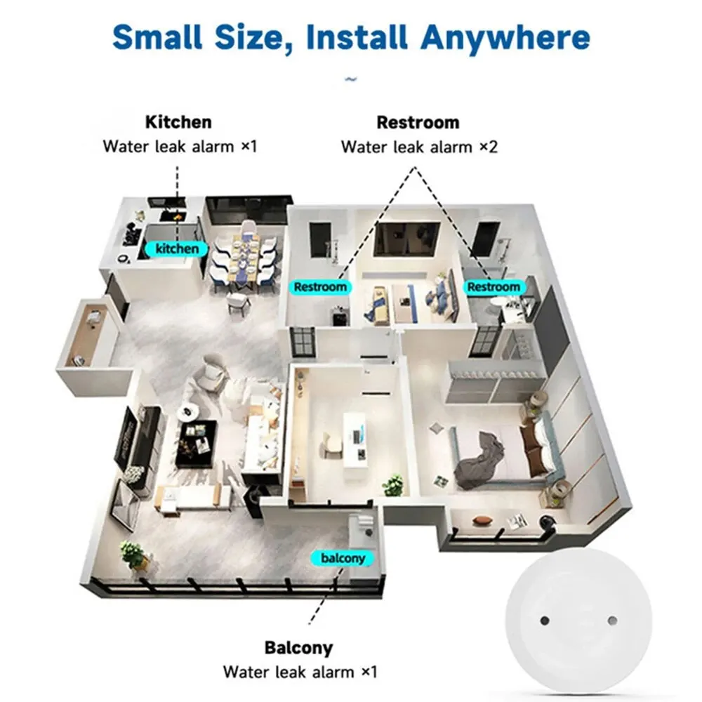 Zigbee3.0 Smart Wasserleck-Sen – Home Security Monitoring Bewertung und Preis