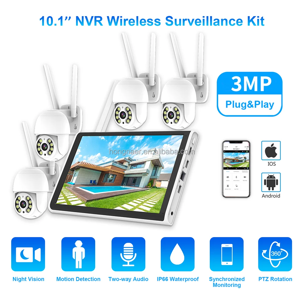 2026 Hongnaer 3MP 4-Kanal WLAN – Home Security Systems Bewertung und Preis