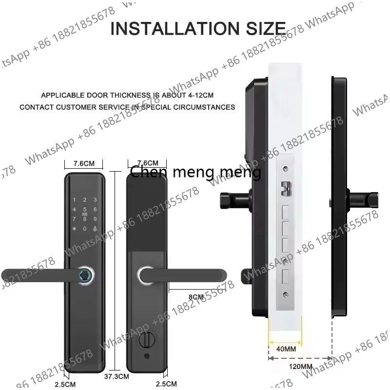 RFID-Fingerabdruck-Türgriff In – Home Security Battery Replacement Bewertung und Preis
