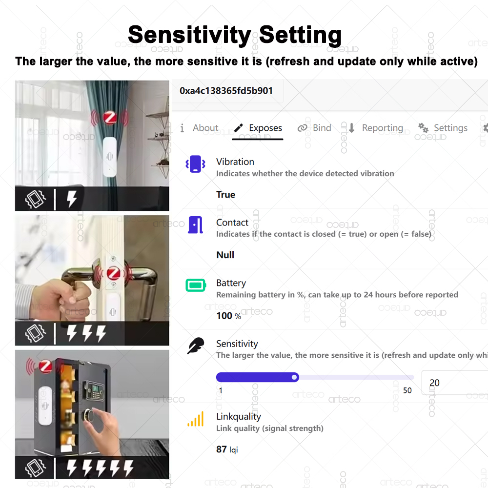 ZigBee Smart Vibration Sensor  – Home Security Monitoring Bewertung und Preis