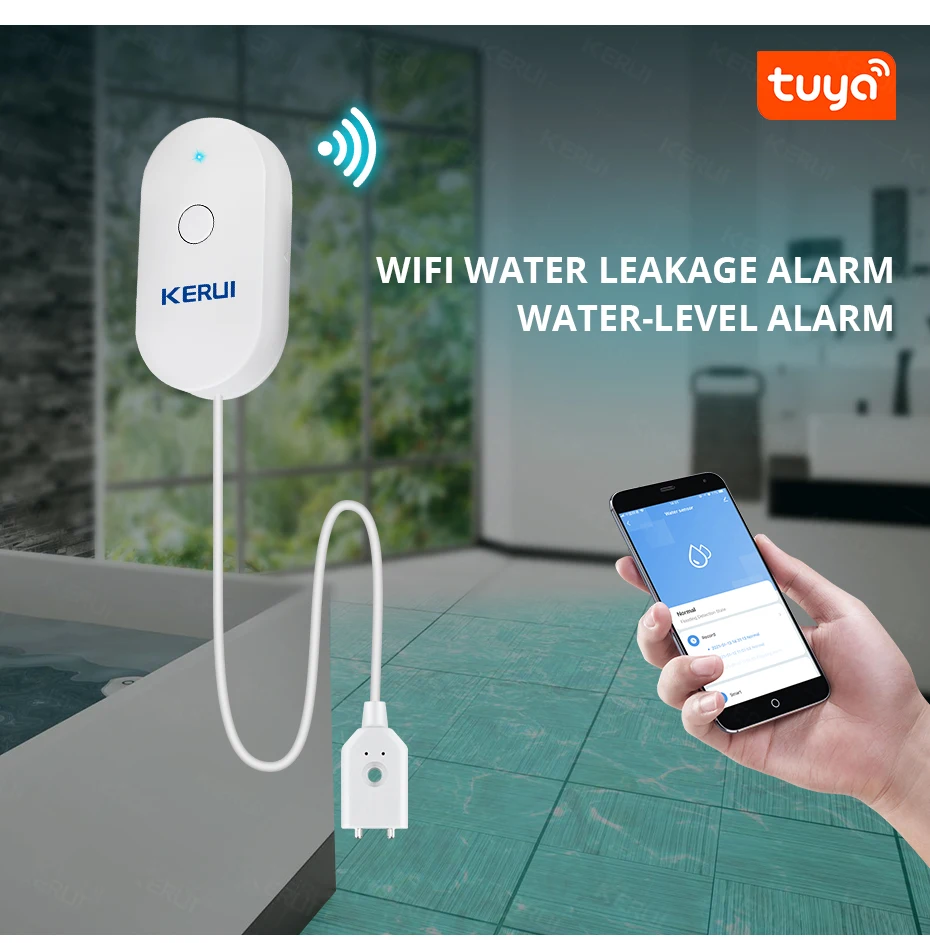 KERUI WiFi Wasser Sensor Smart – Home Security Monitoring Bewertung und Preis