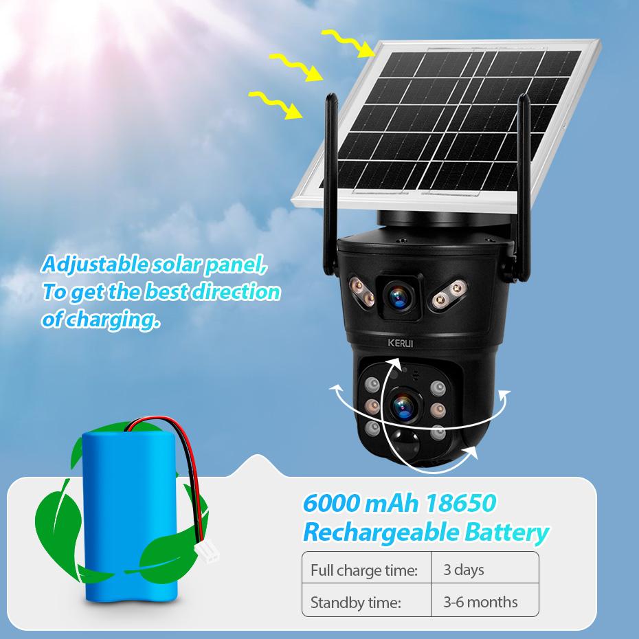 KERUI Outdoor 6MP Solar Kamera – Home Security And Cctv Bewertung und Preis