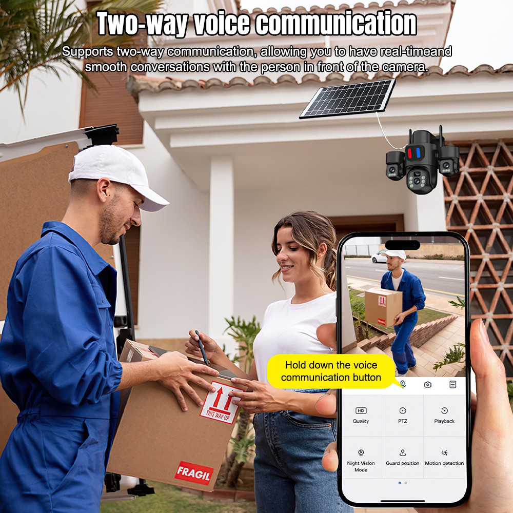 Solar-WLAN-PTZ-Kamera für Auße – Home Security And Cctv Bewertung und Preis